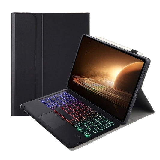 For OPPO Pad 2 11.61 inch 2023 OP13-AS Lambskin Texture Ultra-thin Detachable Backlight Bluetooth Keyboard Leather Case with Touchpad(Black) - OPPO Keyboard by buy2fix | Online Shopping UK | buy2fix