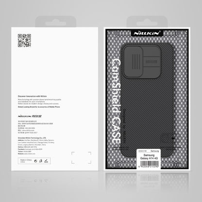 For Samsung Galaxy A14 4G NILLKIN Black Mirror Series Camshield PC Phone Case(Black) - Galaxy Phone Cases by NILLKIN | Online Shopping UK | buy2fix