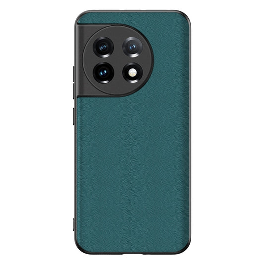 For OnePlus 11 Ultra-thin Lambskin Leather Phone Case(Green) - OnePlus Cases by buy2fix | Online Shopping UK | buy2fix