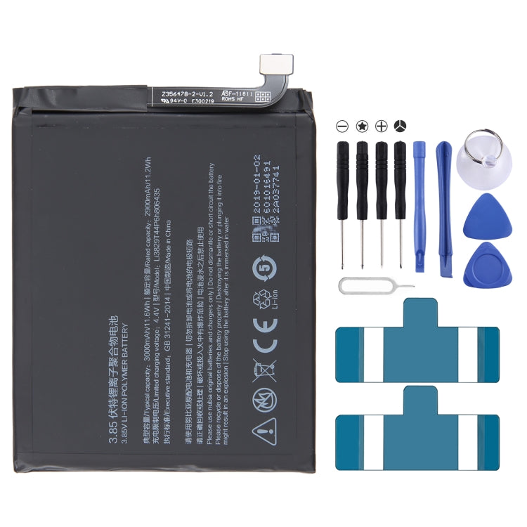 For ZTE Nubia Z11 NX531J 3000mAh Battery Replacement Li3829T44P6h806435 - For ZTE by buy2fix | Online Shopping UK | buy2fix