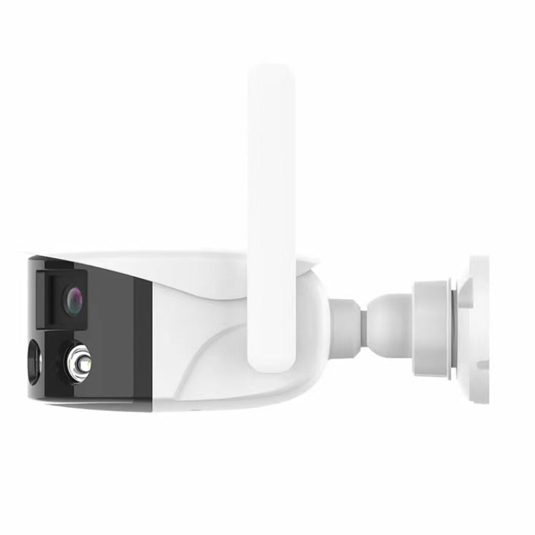 Q38 WIFI Humanoid Recognition AI Alarm 180 Degree Dual 2MP IP Camera, Plug:UK Plug by buy2fix