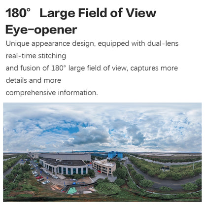 Q38 WIFI Humanoid Recognition AI Alarm 180 Degree Dual 2MP IP Camera, Plug:UK Plug by buy2fix