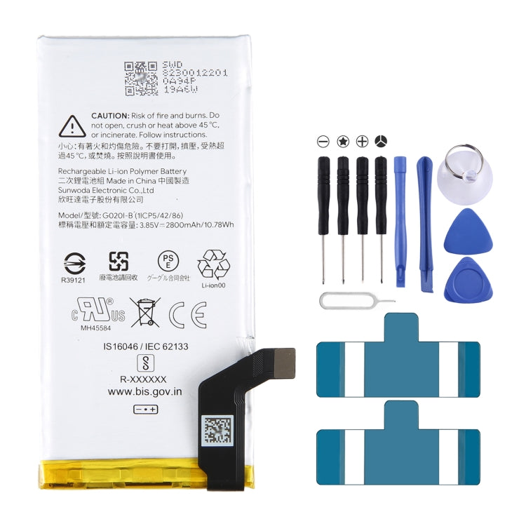 For Google Pixel 4 2800mAh Battery Replacement G020I-B - For Google by buy2fix | Online Shopping UK | buy2fix