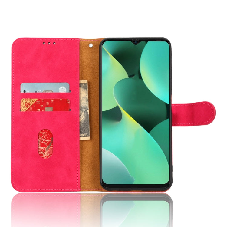 For TECNO Spark 10C Skin Feel Magnetic Flip Leather Phone Case(Rose Red) by buy2fix