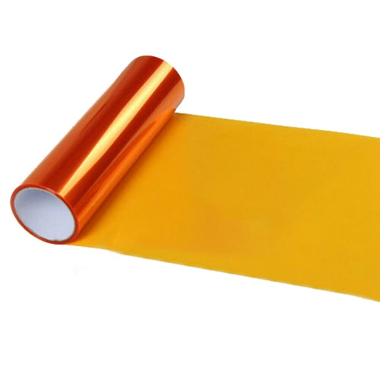 2pcs Car Headlight Protective Film Tail Light Film Motorcycle Fog Light Film, Size:30 x 100cm(Orange) by buy2fix