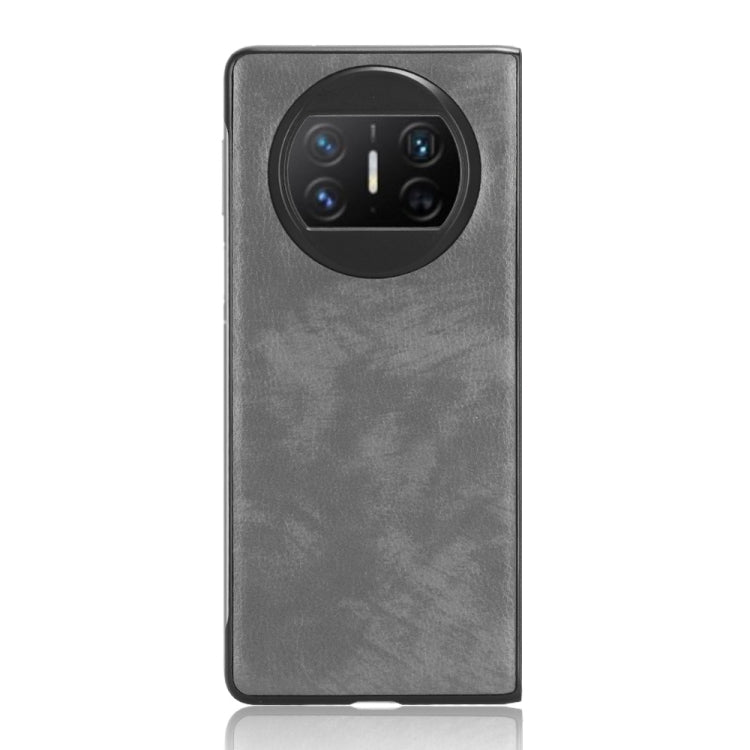 For Huawei Mate X3 Litchi Texture Phone Case(Grey) - Huawei Cases by buy2fix | Online Shopping UK | buy2fix