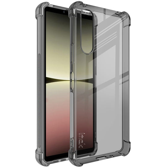 For Sony Xperia 10 V imak Shockproof Airbag TPU Phone Case(Transparent Black)
