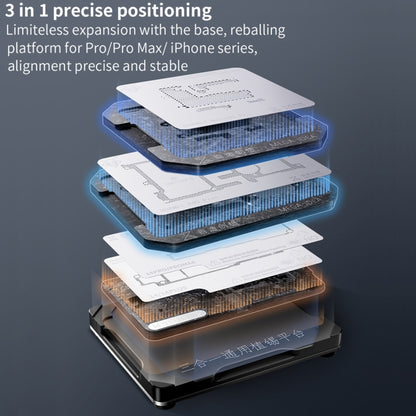 For iPhone 12 Series Qianli Mega-idea Multi-functional Middle Frame Positioning BGA Reballing Platform - Repair Platform by QIANLI | Online Shopping UK | buy2fix