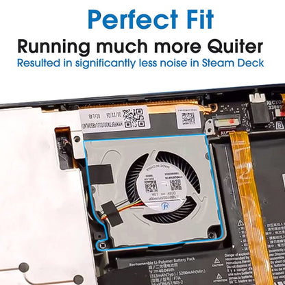 CPU Cooling Fan Set for Steam Deck - Steam Deck Spare Parts by buy2fix | Online Shopping UK | buy2fix