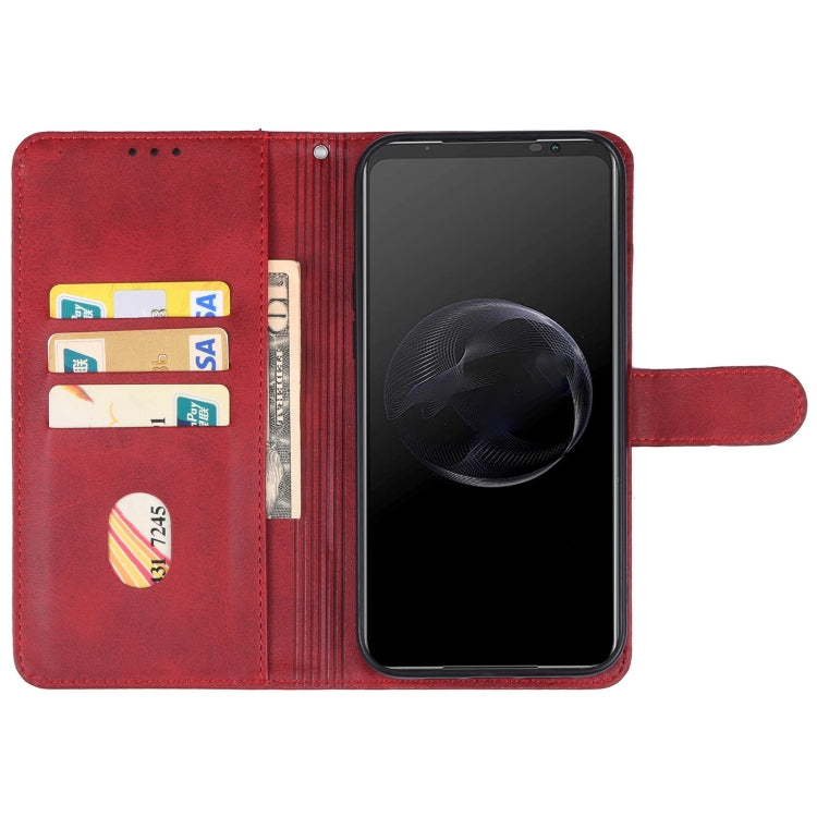For Asus ROG Phone 7 Leather Phone Case(Red) by buy2fix
