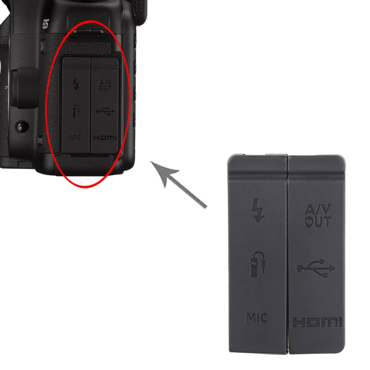 For Canon EOS 5D Mark II OEM USB Cover Cap - USB Cover Cap by buy2fix | Online Shopping UK | buy2fix