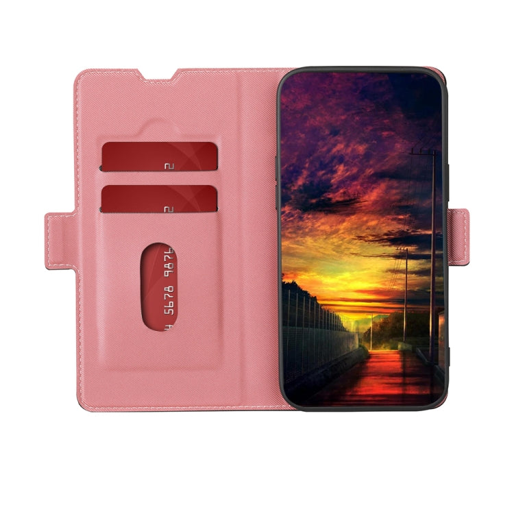 For Infinix Smart 7 Twill Texture Side Buckle Leather Phone Case(Pink) - Infinix Cases by buy2fix | Online Shopping UK | buy2fix
