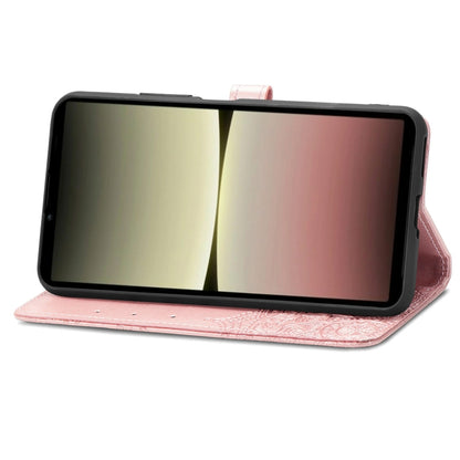 For Sony Xperia 10 IV Mandala Flower Embossed Leather Phone Case(Rose Gold) by buy2fix