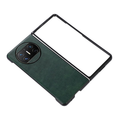 For Huawei Mate X3 Two-color Litchi Texture PU Phone Case(Green) - Huawei Cases by buy2fix | Online Shopping UK | buy2fix