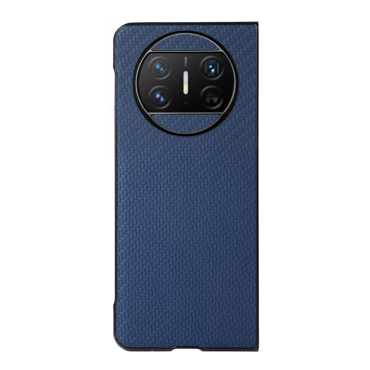 For Huawei Mate X3 Carbon Fiber Texture Shockproof Protective Phone Case(Blue) - Huawei Cases by buy2fix | Online Shopping UK | buy2fix