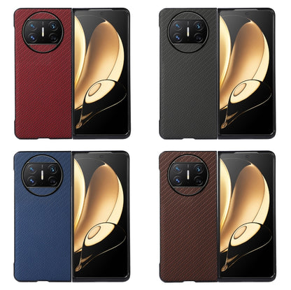 For Huawei Mate X3 Carbon Fiber Texture Shockproof Protective Phone Case(Blue) - Huawei Cases by buy2fix | Online Shopping UK | buy2fix