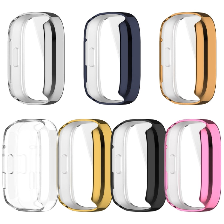 For Redmi Watch 3 Full Coverage TPU Electroplating Watch Protective Case(Black) - Watch Cases by buy2fix | Online Shopping UK | buy2fix