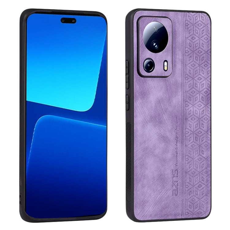 For Xiaomi 13 Lite / Civi 2 AZNS 3D Embossed Skin Feel Phone Case(Purple) - Xiaomi Cases by AZNS | Online Shopping UK | buy2fix
