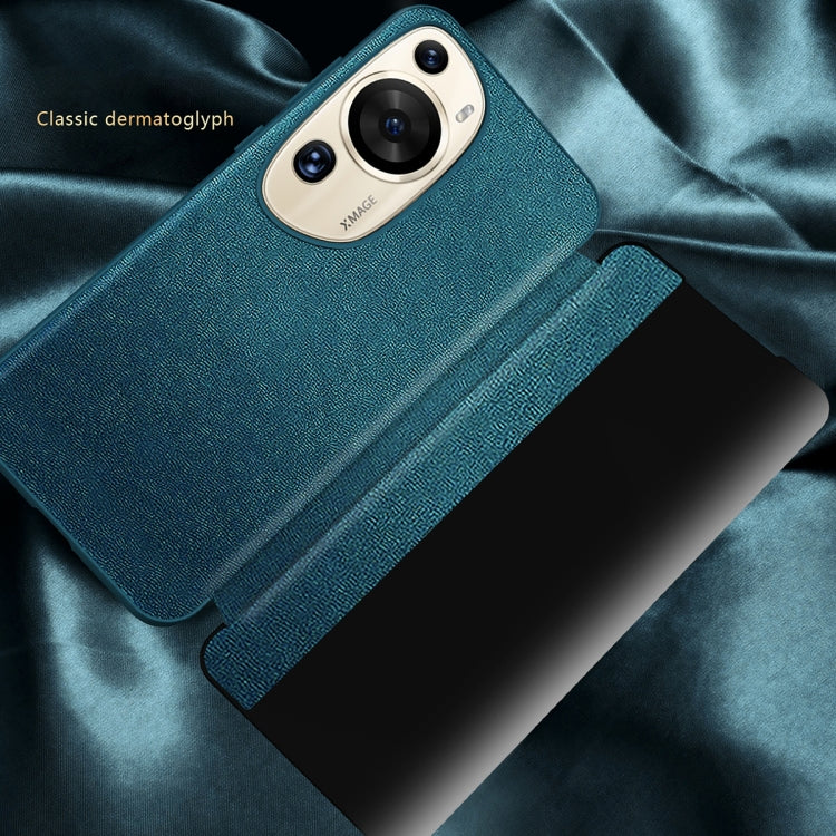 For Huawei P60 Art Leather + TPU Frame Shockproof Phone Case(Orange) - Huawei Cases by buy2fix | Online Shopping UK | buy2fix
