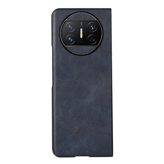 For Huawei Mate X3 Cowhide Texture PU Phone Case(Blue) - Huawei Cases by buy2fix | Online Shopping UK | buy2fix