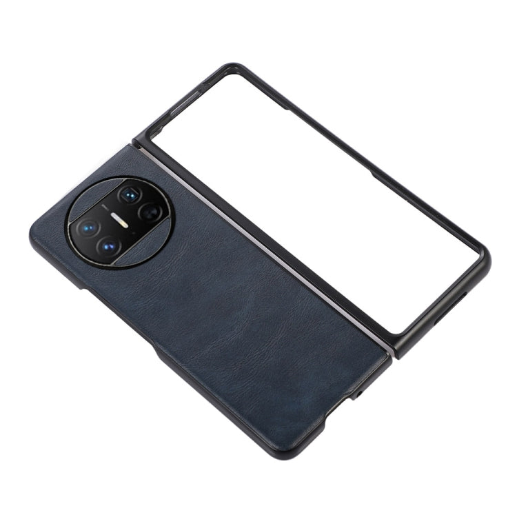For Huawei Mate X3 Cowhide Texture PU Phone Case(Blue) - Huawei Cases by buy2fix | Online Shopping UK | buy2fix