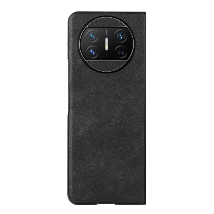For Huawei Mate X3 Cowhide Texture PU Phone Case(Black) - Huawei Cases by buy2fix | Online Shopping UK | buy2fix