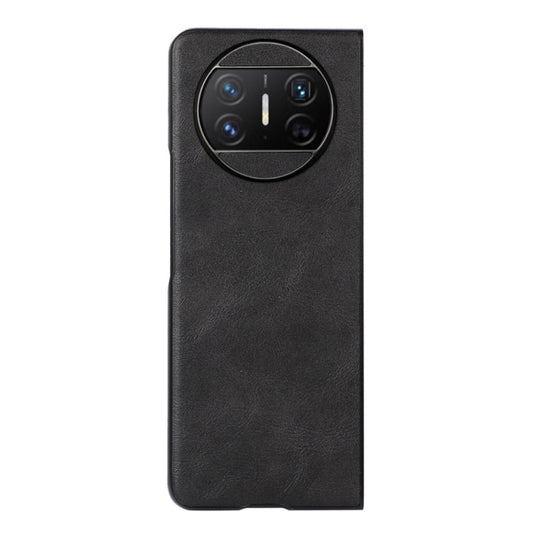 For Huawei Mate X3 Cowhide Texture PU Phone Case(Black) - Huawei Cases by buy2fix | Online Shopping UK | buy2fix