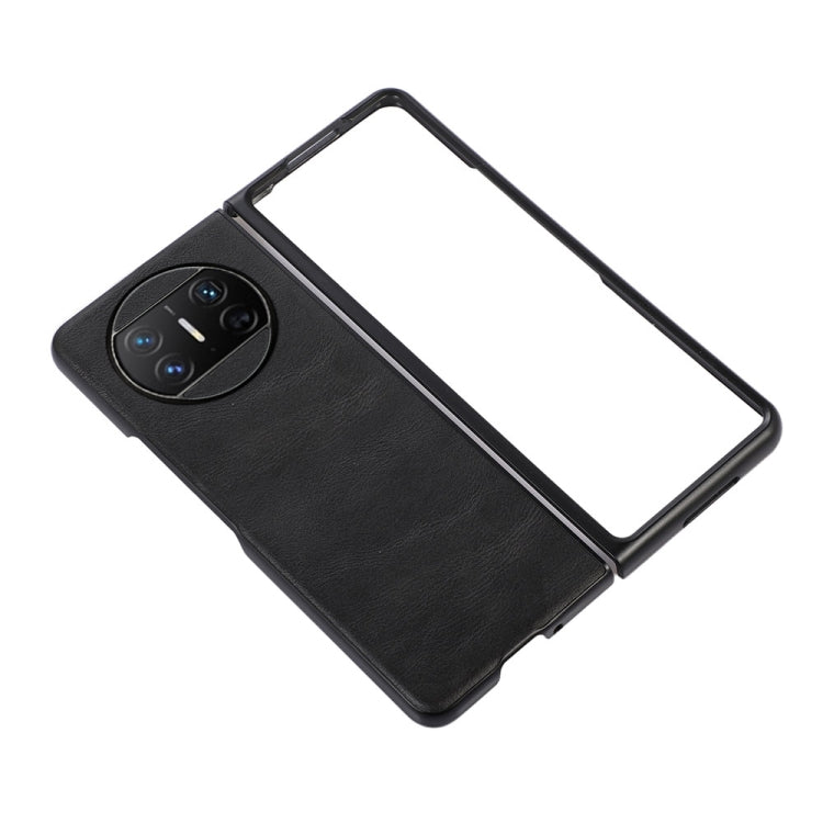 For Huawei Mate X3 Cowhide Texture PU Phone Case(Black) - Huawei Cases by buy2fix | Online Shopping UK | buy2fix