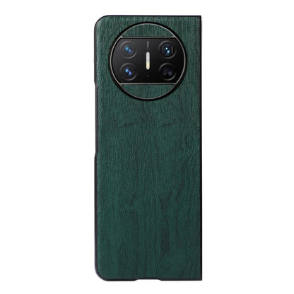 For Huawei Mate X3 Wood Texture PU Phone Case(Green) - Huawei Cases by buy2fix | Online Shopping UK | buy2fix
