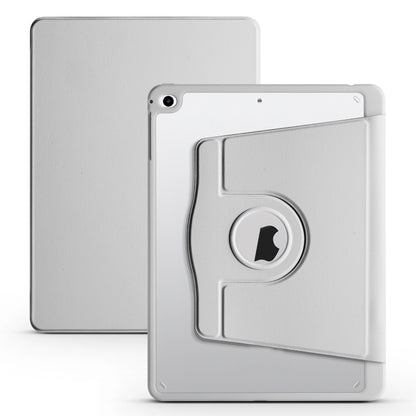 For iPad Air / Air 2 / 9.7 2018 / 2017 Acrylic 360 Degree Rotation Holder Tablet Leather Case(Grey) - iPad 9.7 (2018) & (2017) Cases by buy2fix | Online Shopping UK | buy2fix