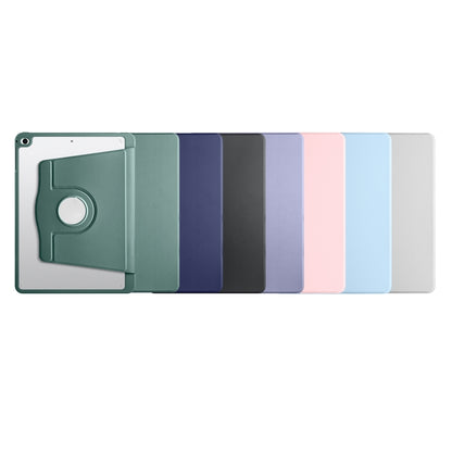 For iPad Air / Air 2 / 9.7 2018 / 2017 Acrylic 360 Degree Rotation Holder Tablet Leather Case(Grey) - iPad 9.7 (2018) & (2017) Cases by buy2fix | Online Shopping UK | buy2fix