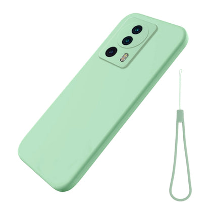 For Xiaomi 13 Lite / 12 Lite NE Pure Color Liquid Silicone Shockproof Phone Case(Green) - Xiaomi Cases by buy2fix | Online Shopping UK | buy2fix