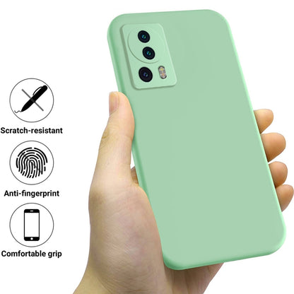For Xiaomi 13 Lite / 12 Lite NE Pure Color Liquid Silicone Shockproof Phone Case(Green) - Xiaomi Cases by buy2fix | Online Shopping UK | buy2fix