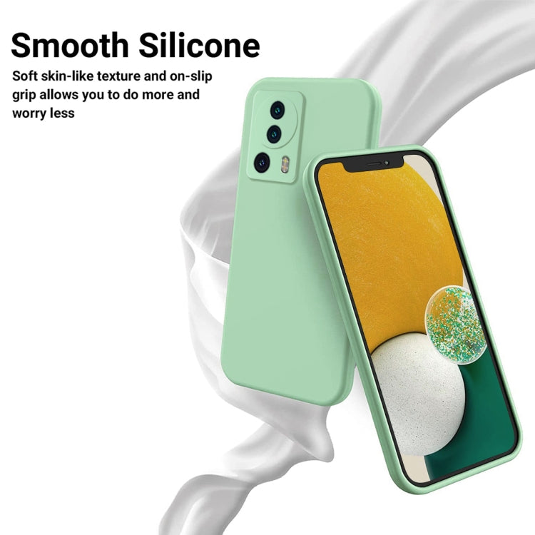 For Xiaomi 13 Lite / 12 Lite NE Pure Color Liquid Silicone Shockproof Phone Case(Green) - Xiaomi Cases by buy2fix | Online Shopping UK | buy2fix