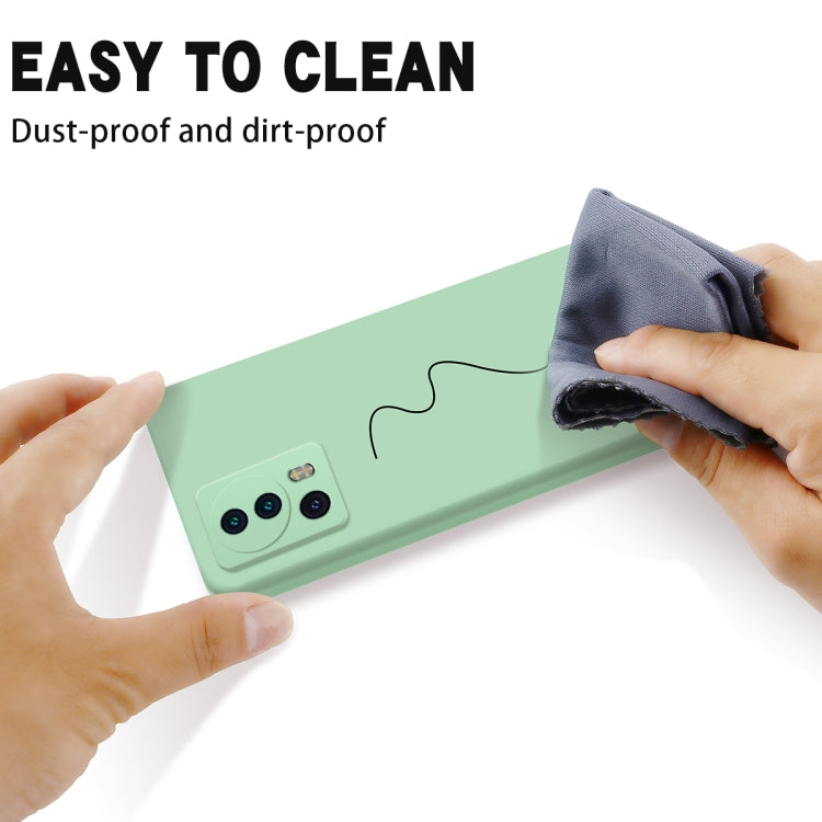 For Xiaomi 13 Lite / 12 Lite NE Pure Color Liquid Silicone Shockproof Phone Case(Green) - Xiaomi Cases by buy2fix | Online Shopping UK | buy2fix