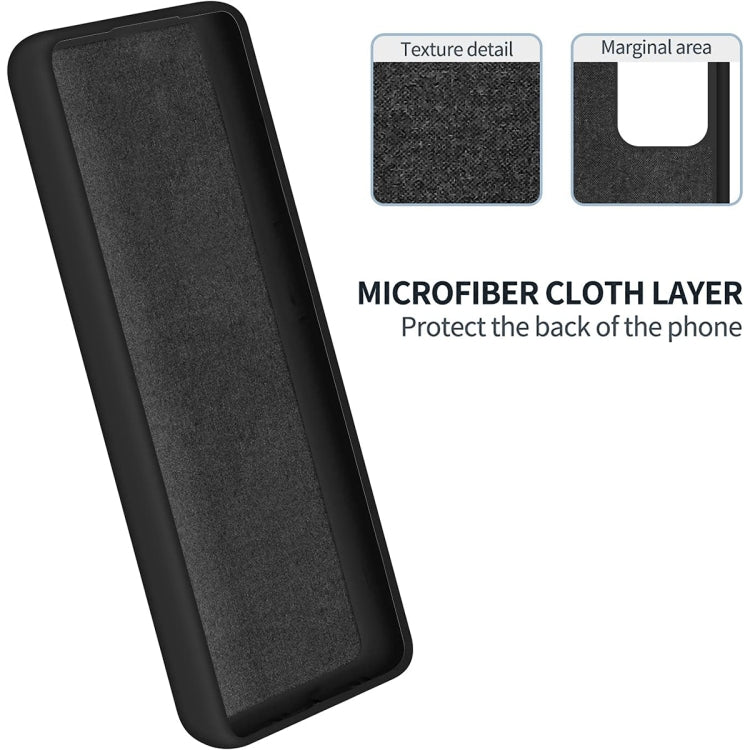 Pure Color Liquid Silicone Shockproof Phone Case for vivo Y75 5G / Y55 5G / T1 5G Indian / Y33s 5G / Y30 5G / Y55s 5G(Black) - vivo Cases by buy2fix | Online Shopping UK | buy2fix
