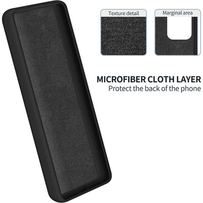 Pure Color Liquid Silicone Shockproof Phone Case for vivo Y75 5G / Y55 5G / T1 5G Indian / Y33s 5G / Y30 5G / Y55s 5G(Black) - vivo Cases by buy2fix | Online Shopping UK | buy2fix