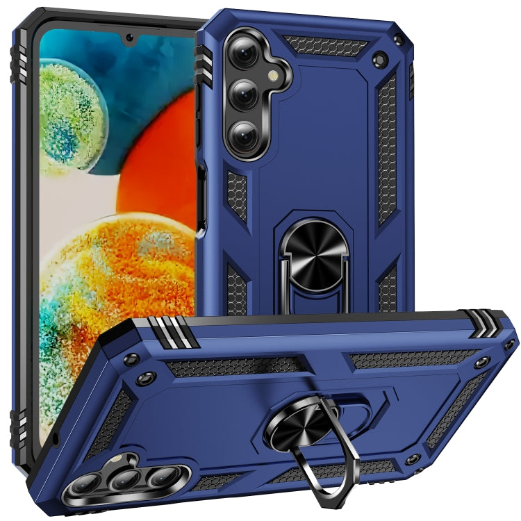For Samsung Galaxy A24 4G Shockproof TPU + PC Phone Case(Blue) by buy2fix