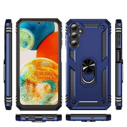 For Samsung Galaxy A24 4G Shockproof TPU + PC Phone Case(Blue) by buy2fix
