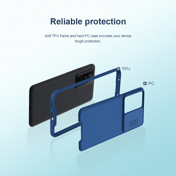 For Xiaomi Redmi K60 / K60 Pro NILLKIN CamShield Pro PC Phone Case(Blue) by NILLKIN
