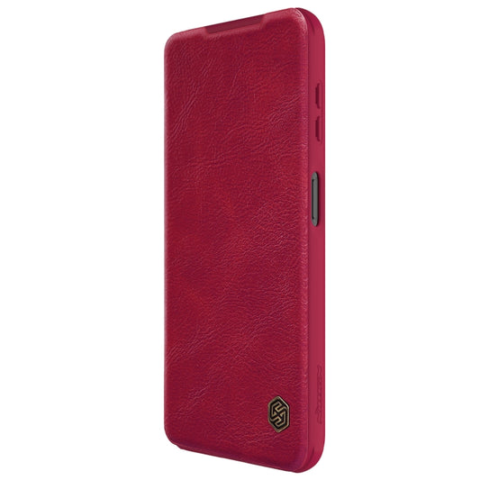 For Samsung Galaxy A14 4G NILLKIN QIN Series Pro Sliding Camera Cover Design Leather Phone Case(Red) by NILLKIN