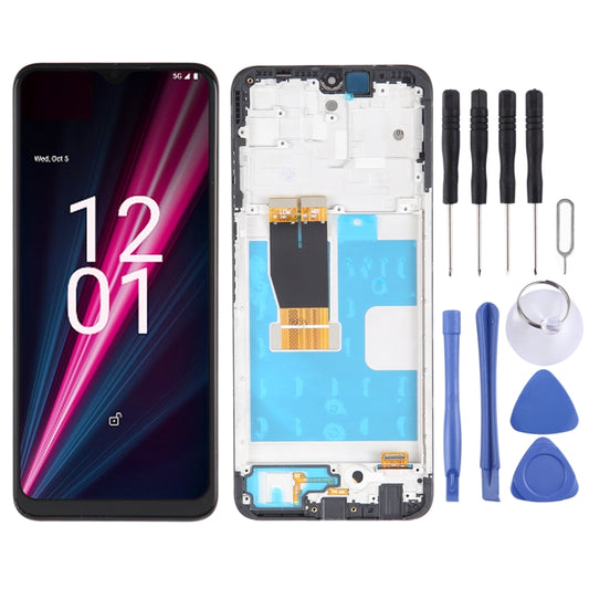 LCD Screen For T-Mobile Revvl 6 Pro Digitizer Full Assembly with Frame - For T-Mobile by buy2fix | Online Shopping UK | buy2fix