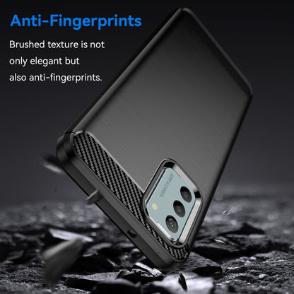 For Nokia G22 Brushed Texture Carbon Fiber TPU Phone Case(Black) by buy2fix