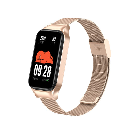 For Redmi Band 2 Milan Buckle Metal Watch Band(Rose Gold) - Watch Bands by buy2fix | Online Shopping UK | buy2fix