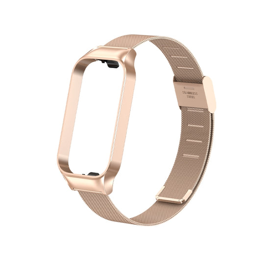 For Redmi Band 2 Milan Buckle Metal Watch Band(Rose Gold) - Watch Bands by buy2fix | Online Shopping UK | buy2fix