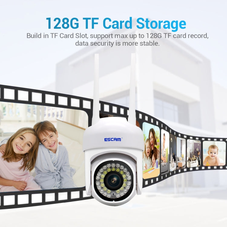 ESCAM PVR007 3MP Smart HD WiFi Camera Support Full Color Night Vision / Motion Detection / Sound Alarm / TF Card(EU Plug) - Wireless Camera by ESCAM | Online Shopping UK | buy2fix