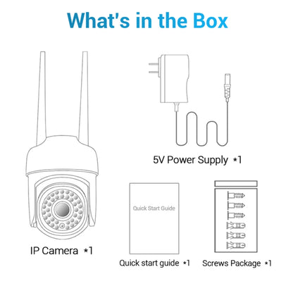 ESCAM PVR007 3MP Smart HD WiFi Camera Support Full Color Night Vision / Motion Detection / Sound Alarm / TF Card(EU Plug) - Wireless Camera by ESCAM | Online Shopping UK | buy2fix