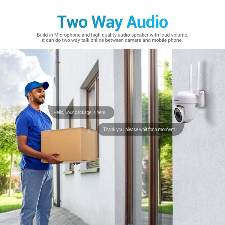 ESCAM PVR007 3MP Smart HD WiFi Camera Support Full Color Night Vision / Motion Detection / Sound Alarm / TF Card(AU Plug) - Wireless Camera by ESCAM | Online Shopping UK | buy2fix