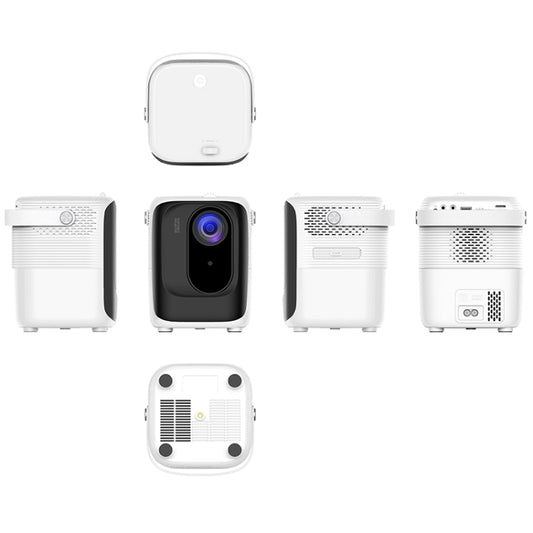 A007 Portable 1280 x 720 HD 113 ANSI Smart LED Projector, Plug:AU Plug(White) - Mini Projector by buy2fix | Online Shopping UK | buy2fix