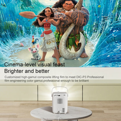 A007 Portable 1280 x 720 HD 113 ANSI Smart LED Projector, Plug:US Plug(White) - Mini Projector by buy2fix | Online Shopping UK | buy2fix